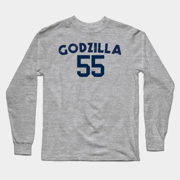 A Tribute to Hideki Matsui Long Sleeve T-Shirt by Bleeding Yankee Blue